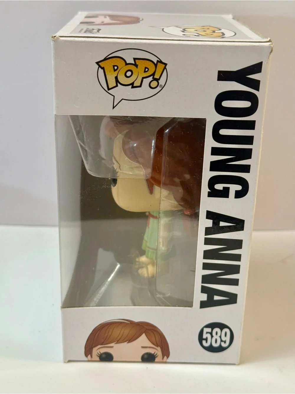 Disney Funko Pop! Young Anna in Light Green Dress with Auburn Hair